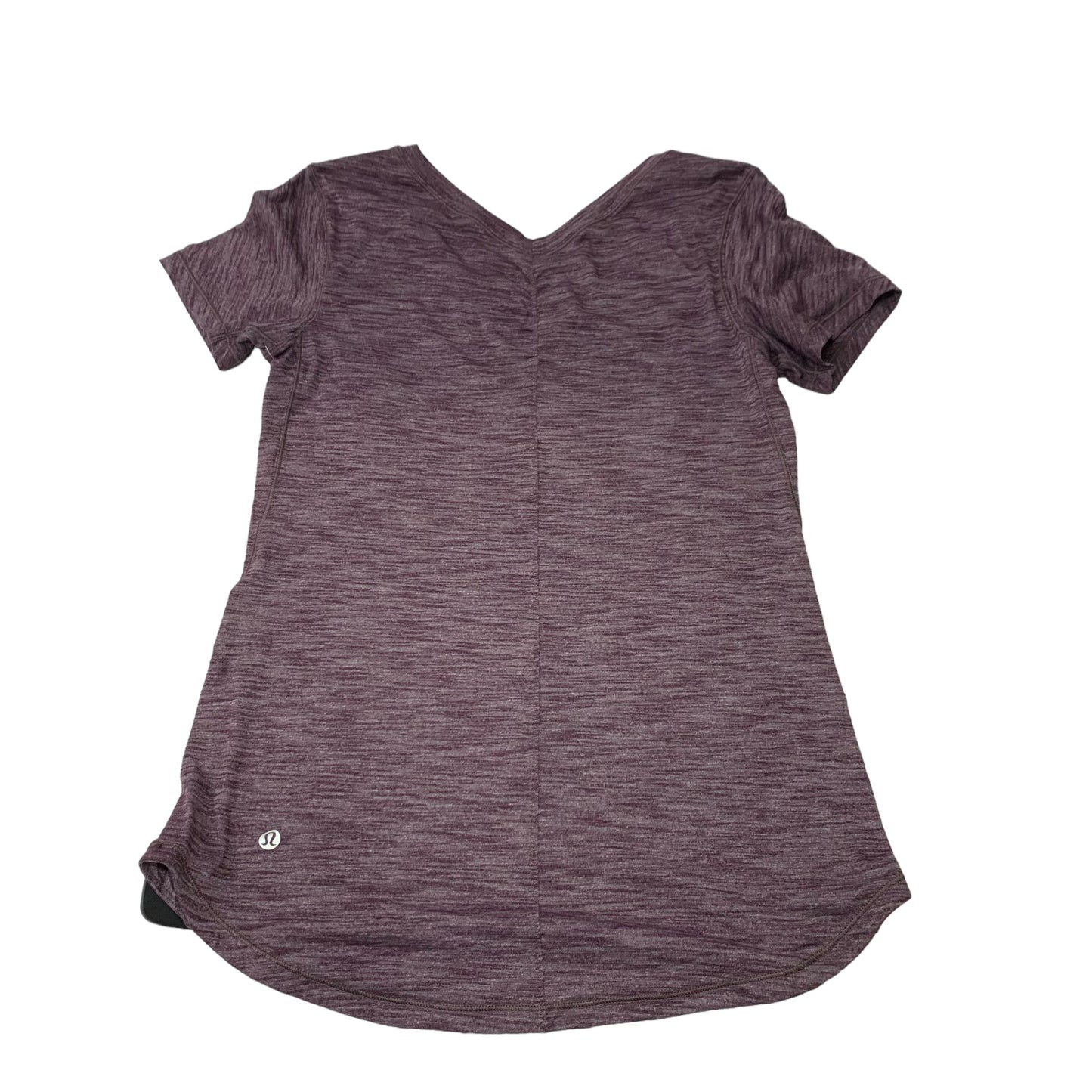 Athletic Top Short Sleeve By Lululemon In Purple, Size: S