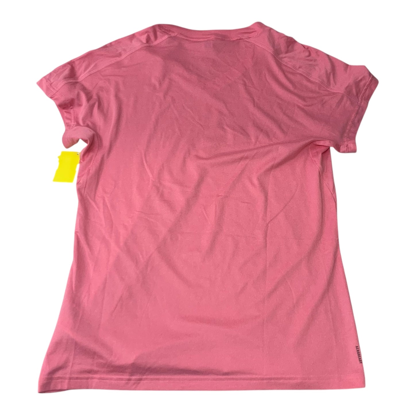 Athletic Top Short Sleeve By Adidas In Pink, Size: M