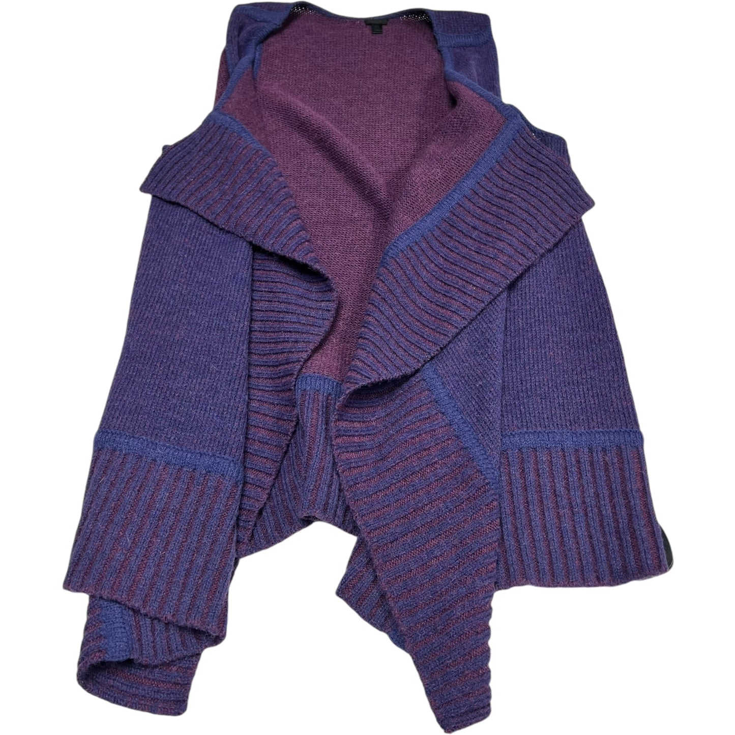 Vest Sweater By Clothes Mentor In Purple, Size: Osfm