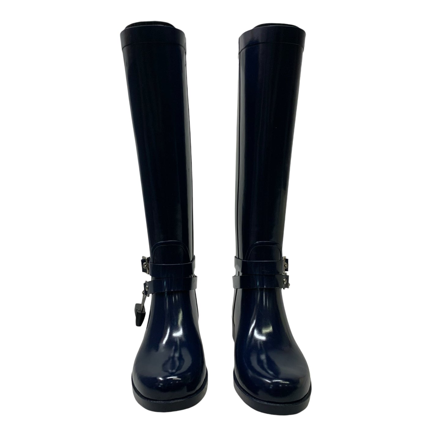 Boots Designer By Coach In Navy, Size: 6