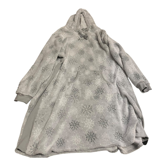 Sweatshirt Hoodie By Muk Luks In Grey, Size: 2x