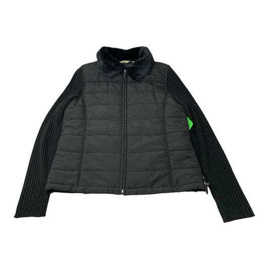 Jacket Puffer & Quilted By Carolyn Taylor In Black, Size: L