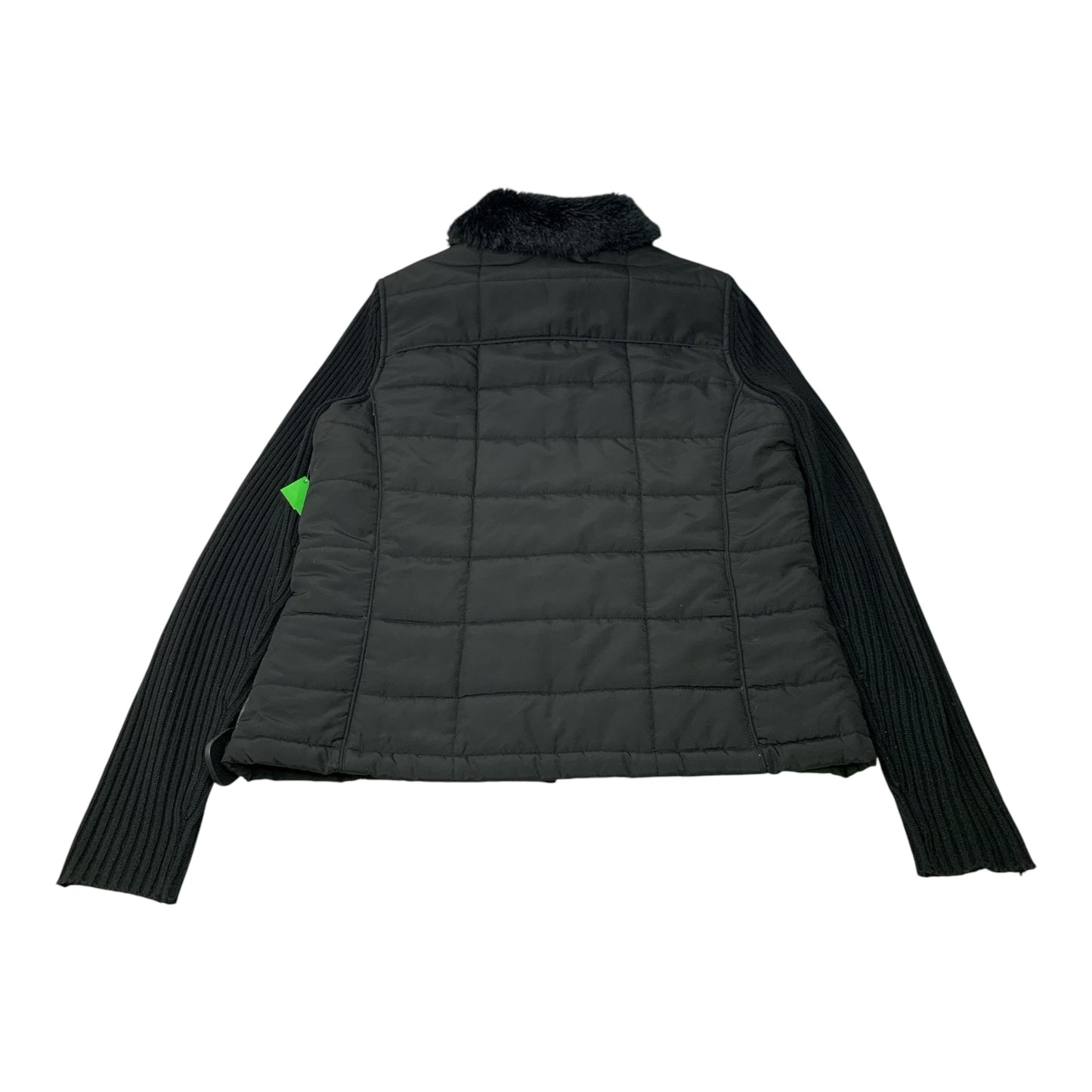 Jacket Puffer & Quilted By Carolyn Taylor In Black, Size: L