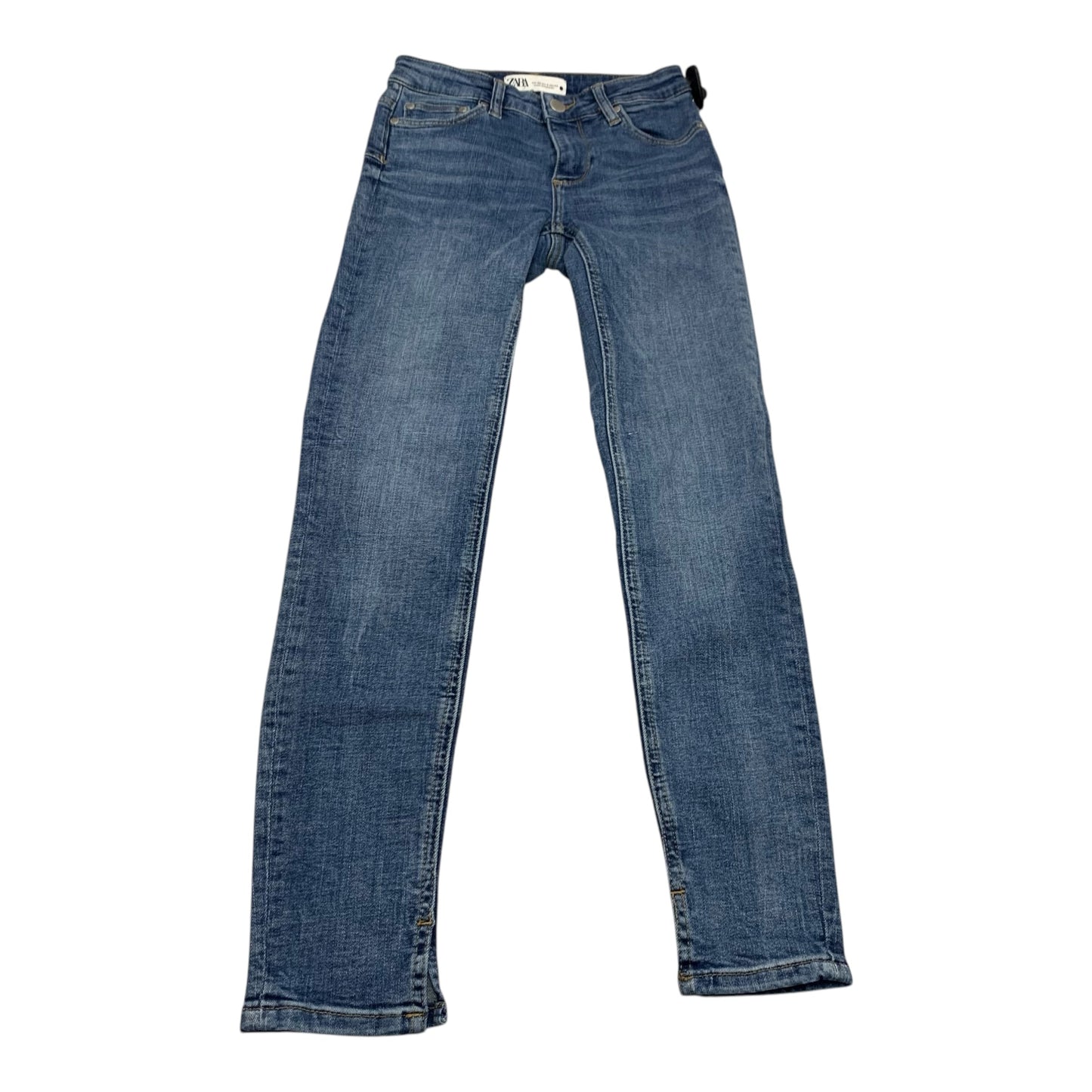 Jeans Skinny By Zara In Blue Denim, Size: 10