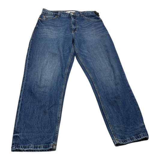 Jeans Straight By Zara In Blue Denim, Size: 6