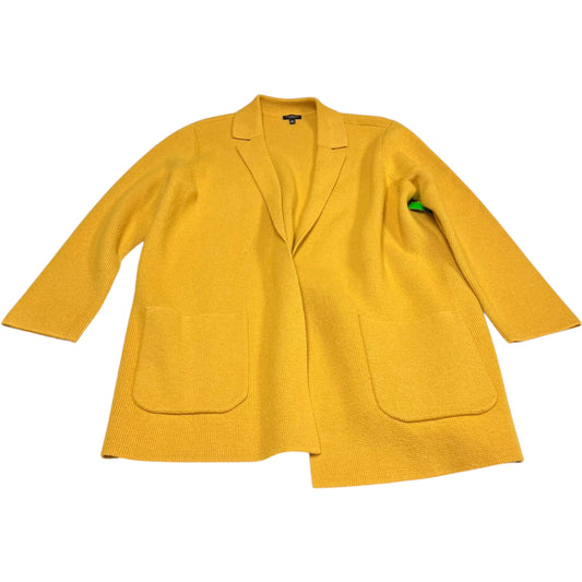 Sweater Cardigan By Talbots In Yellow, Size: 1x