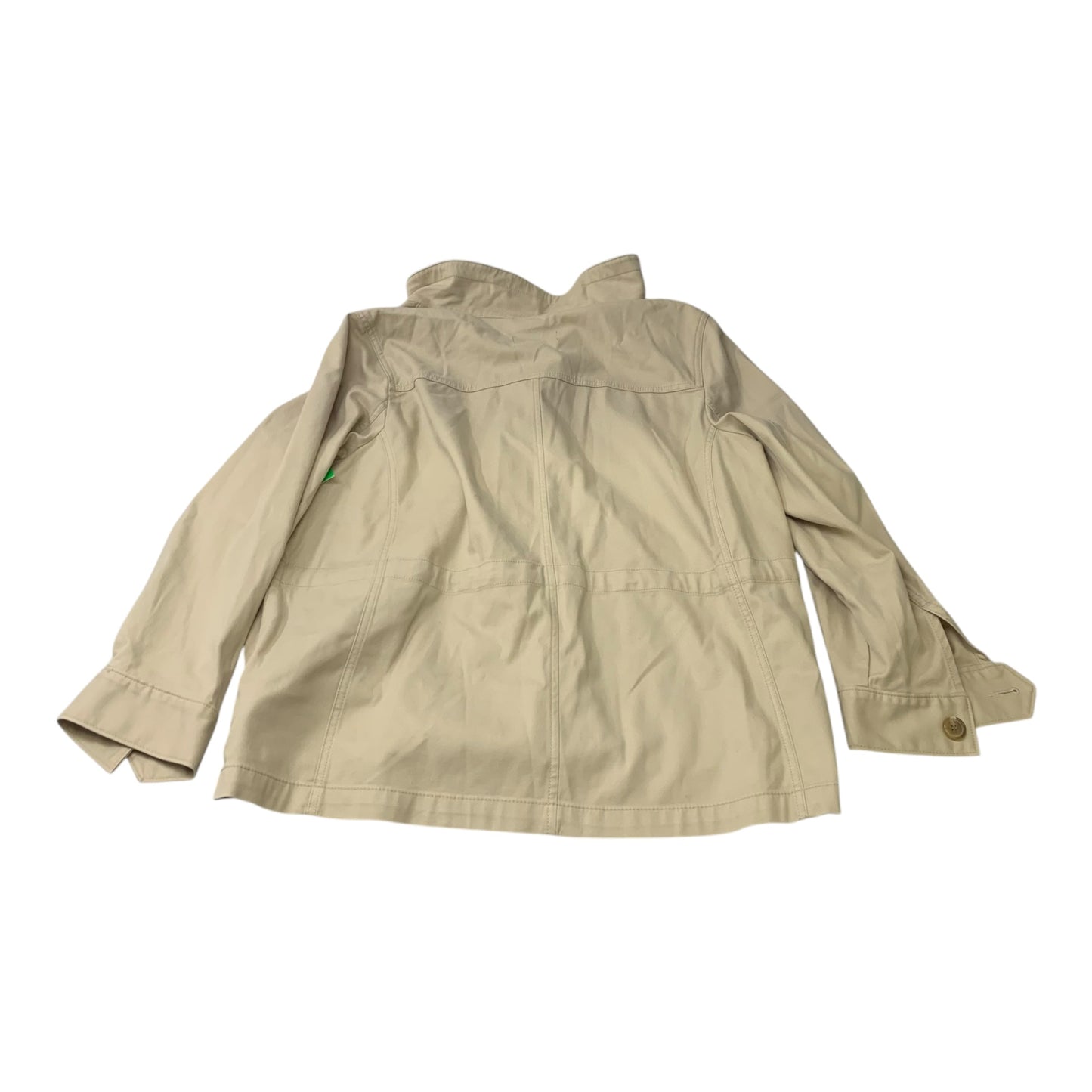 Jacket Utility By Talbots In Beige, Size: 1x