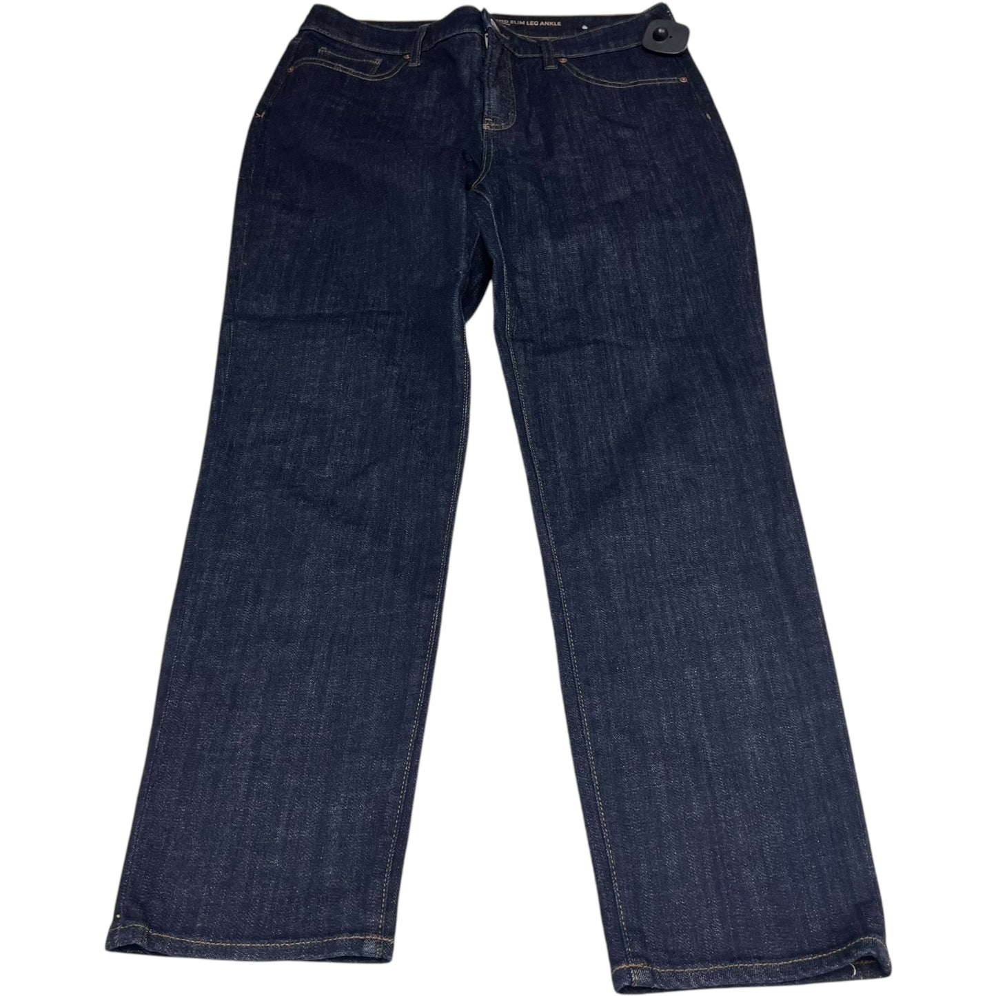 Jeans Straight By Chicos In Blue Denim, Size: 8