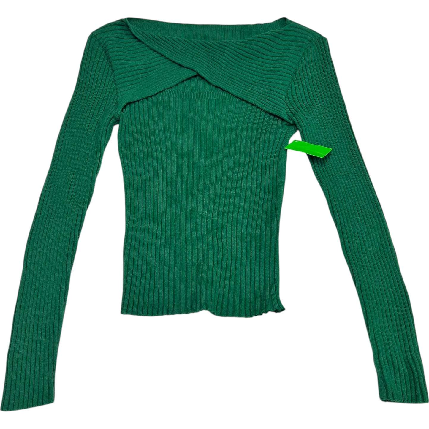 Top Long Sleeve By Shein In Green, Size: S