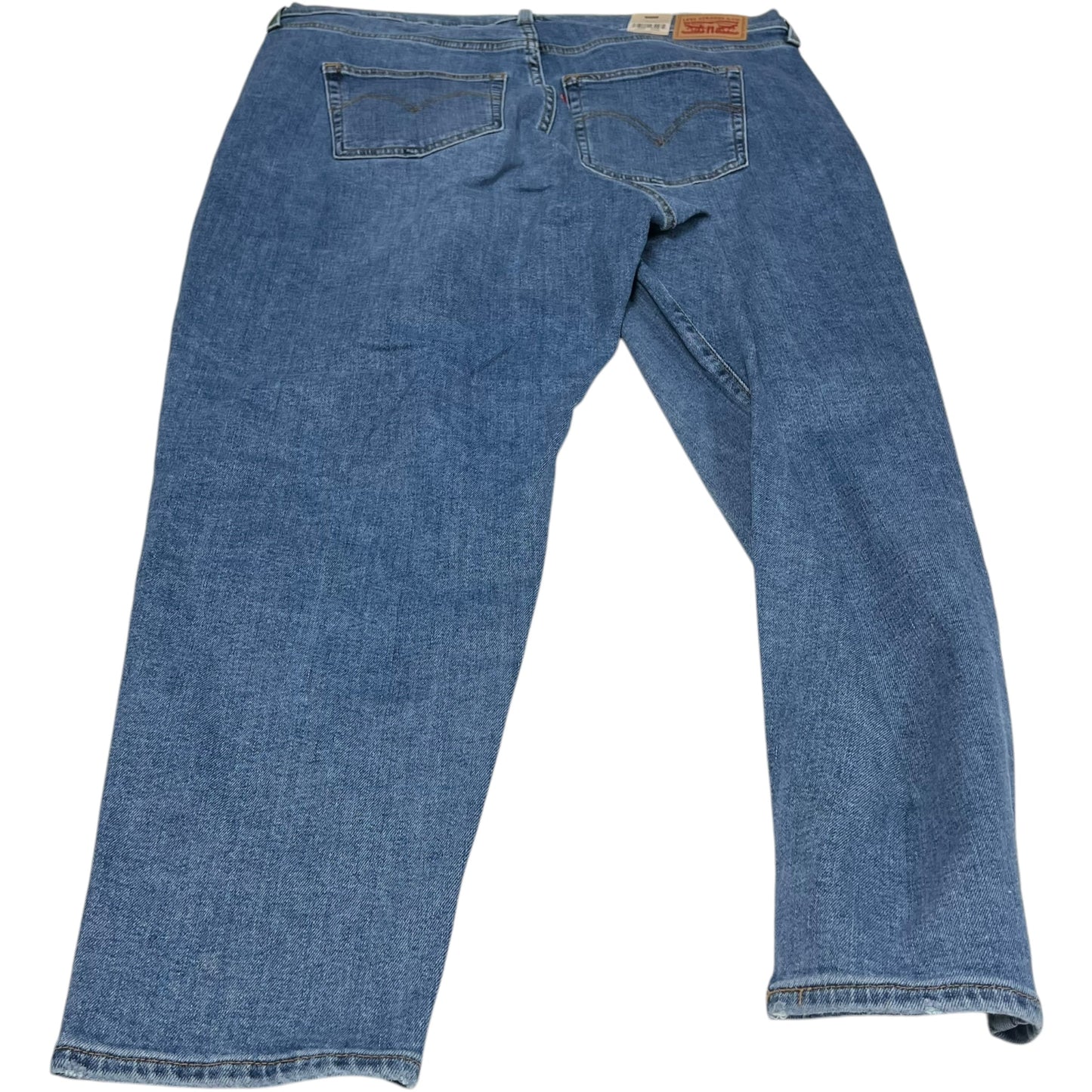 Jeans Straight By Levis In Blue Denim, Size: 16