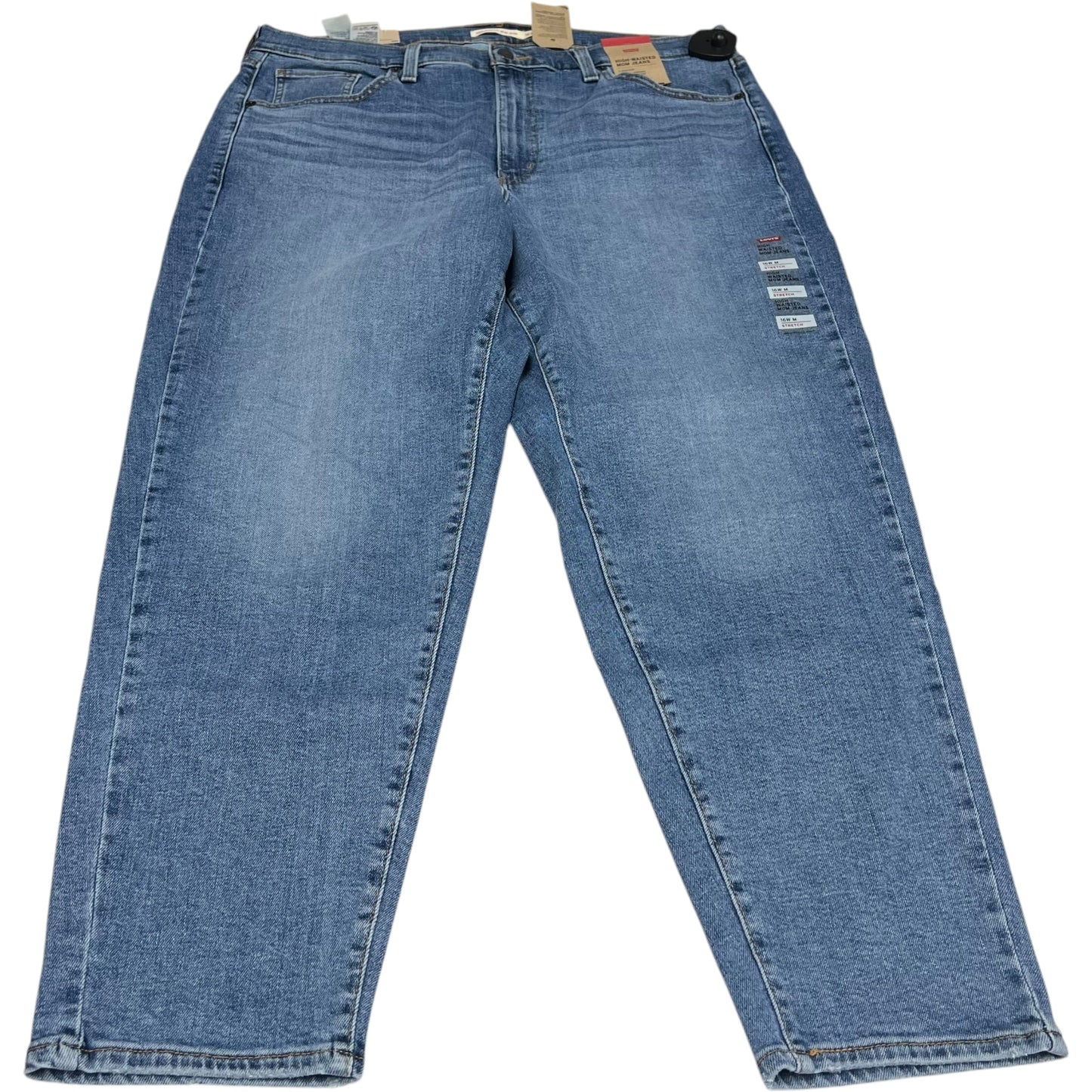 Jeans Straight By Levis In Blue Denim, Size: 16