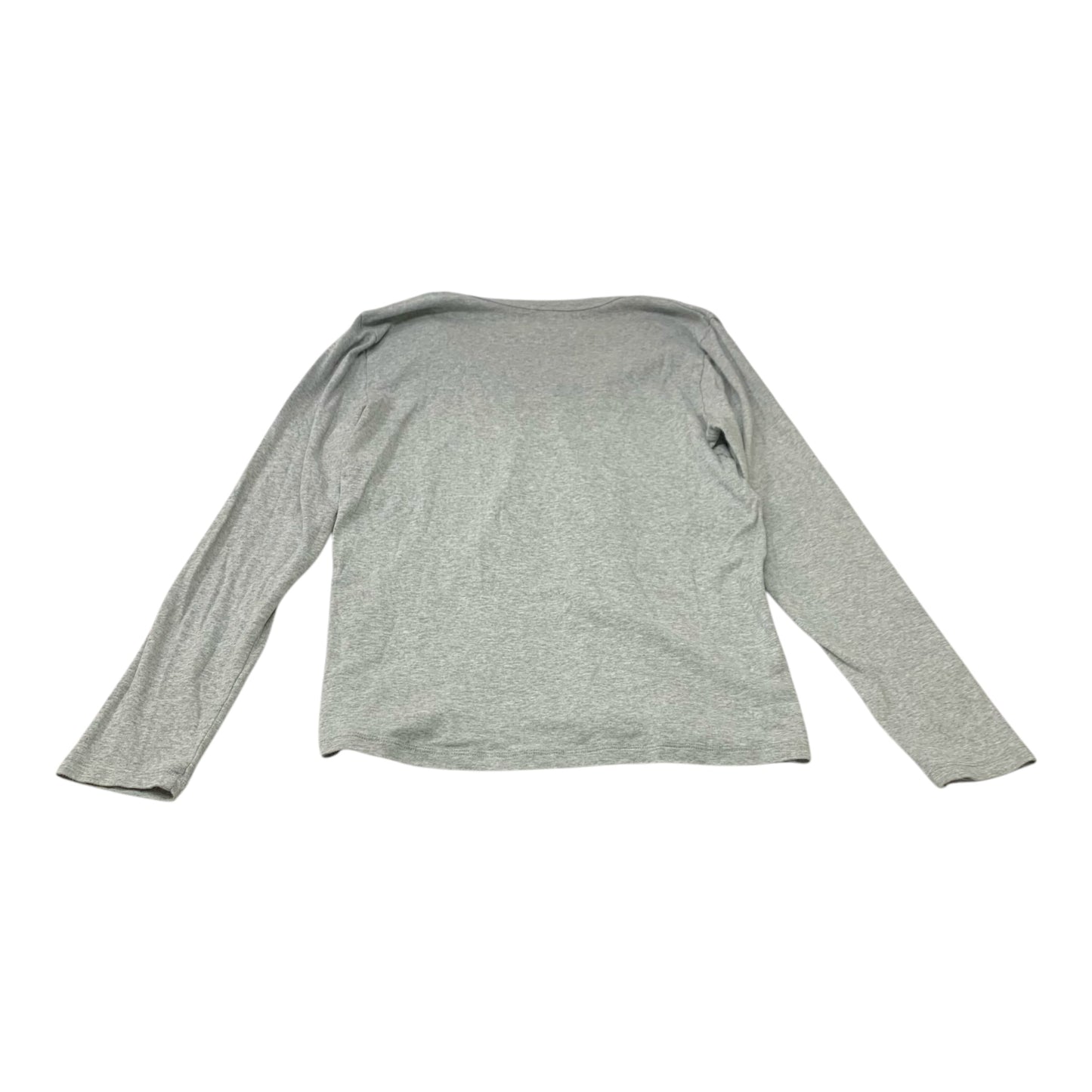 Top Long Sleeve Basic By Gap In Grey, Size: L