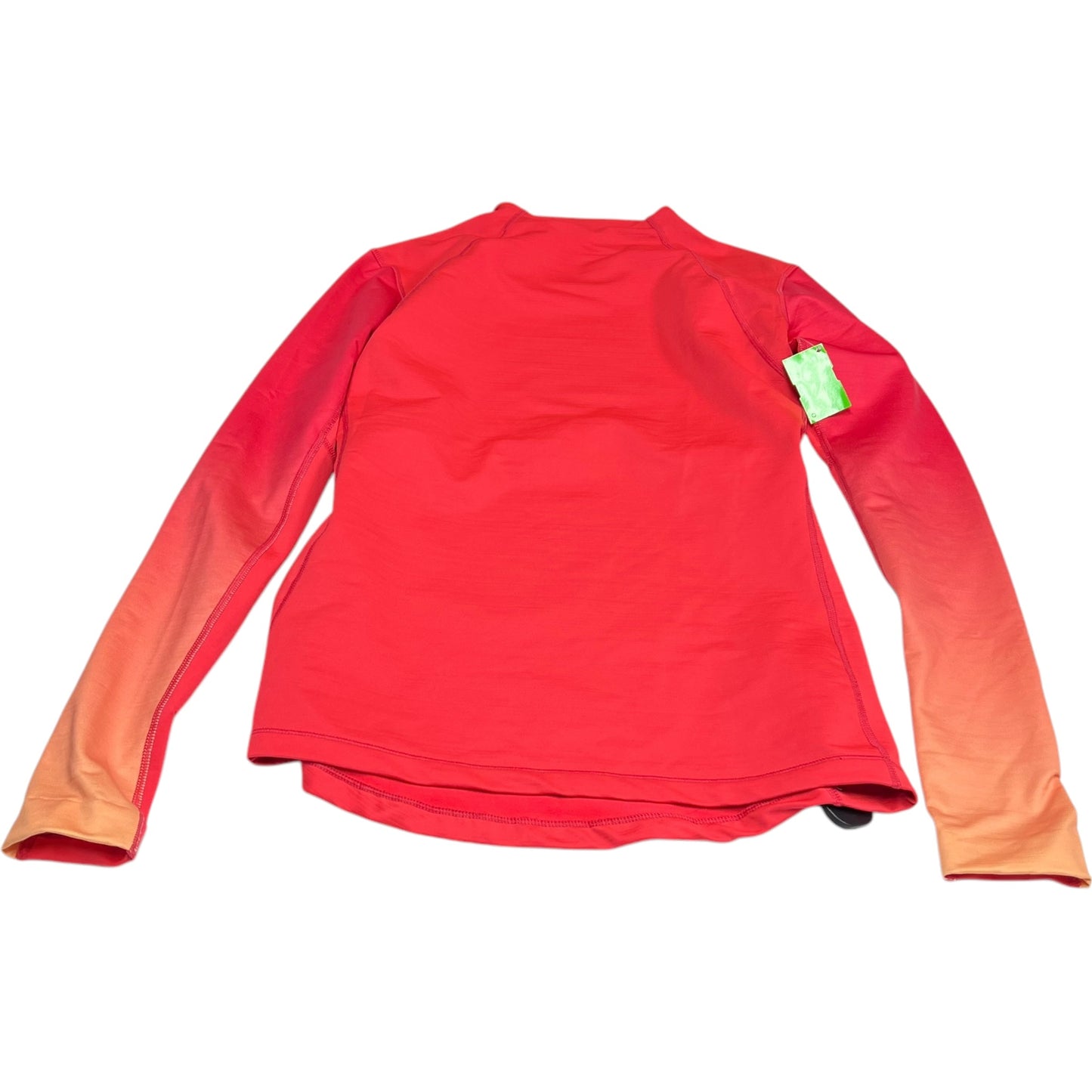 Athletic Top Long Sleeve Collar By Nike Apparel In Pink, Size: L