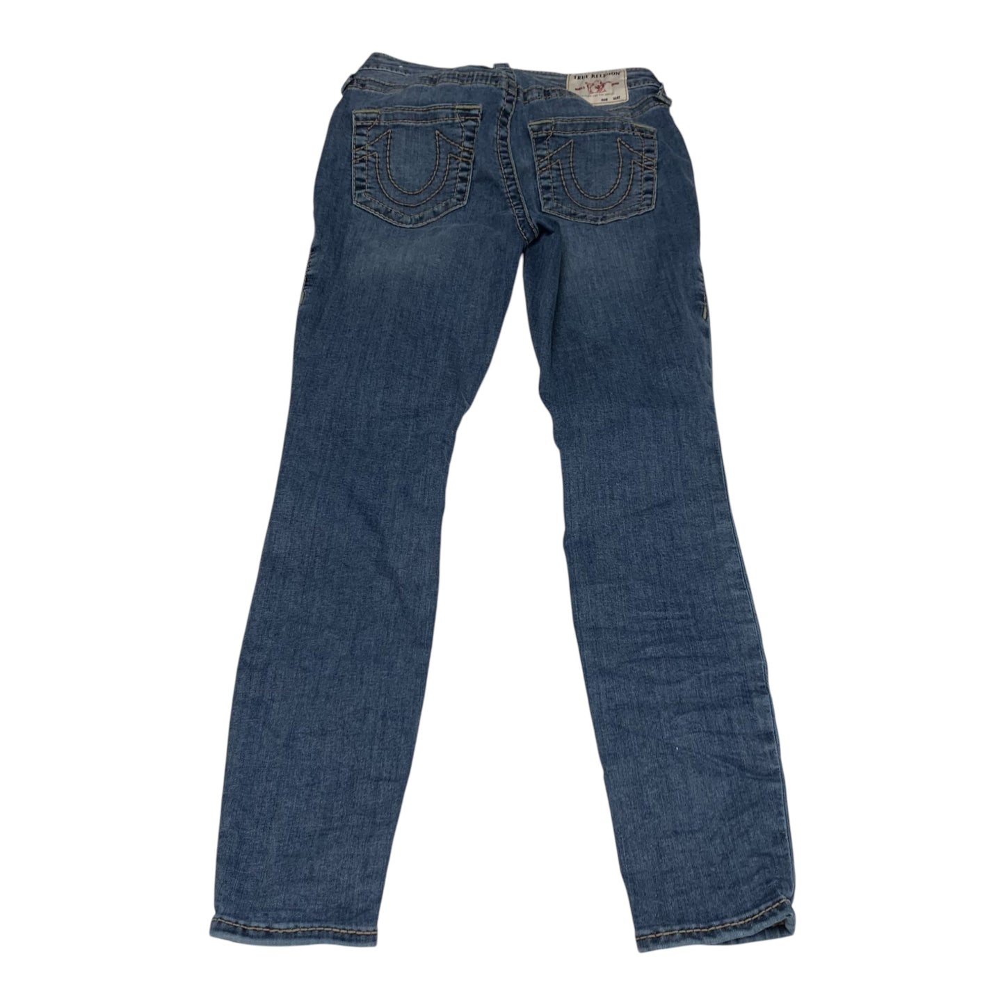 Jeans Skinny By True Religion In Blue Denim, Size: 4