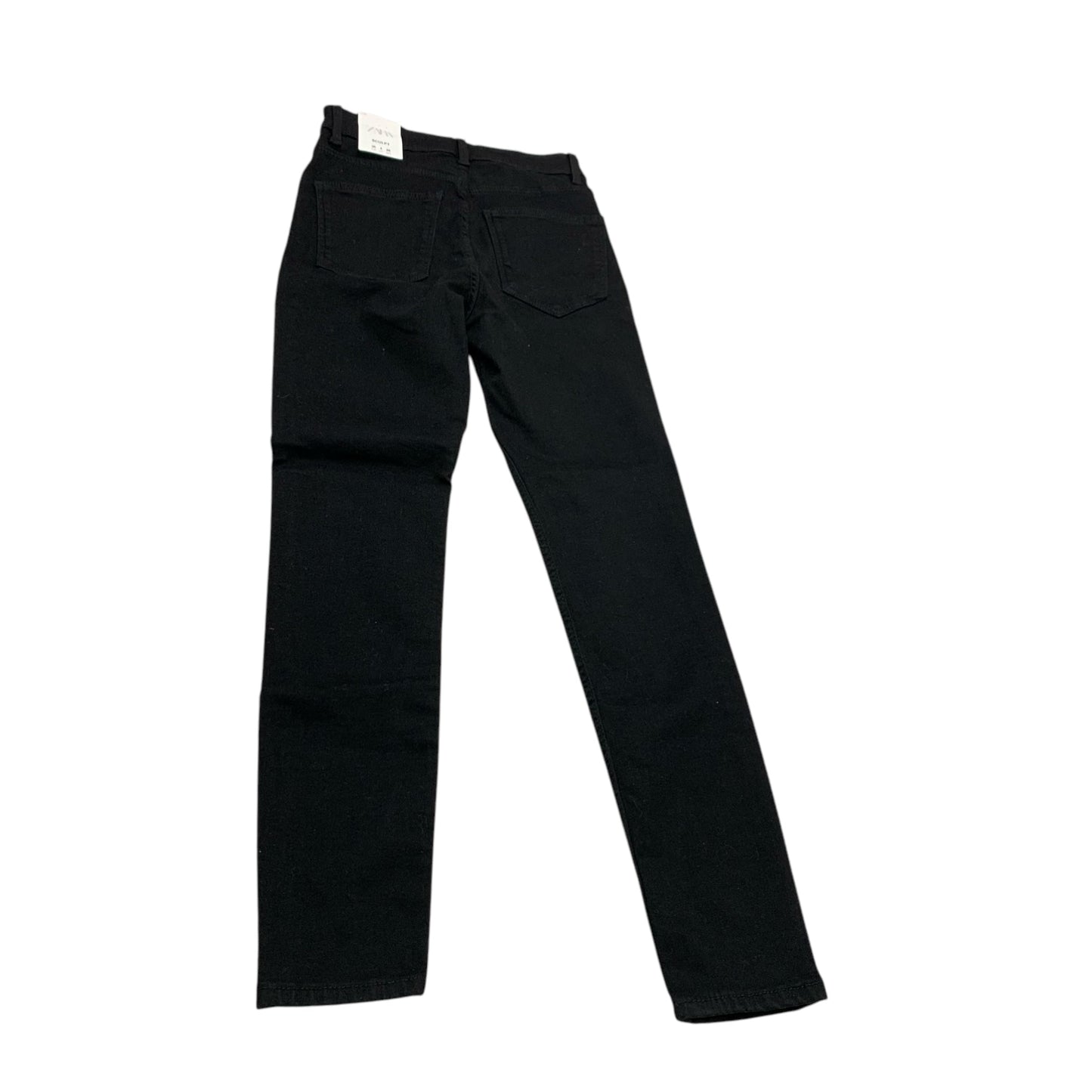 Jeans Skinny By Zara In Black Denim, Size: 4