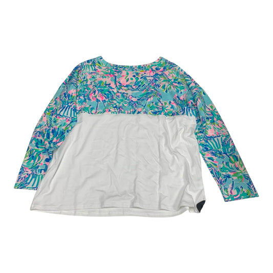 Top Long Sleeve Designer By Lilly Pulitzer In Blue, Size: L