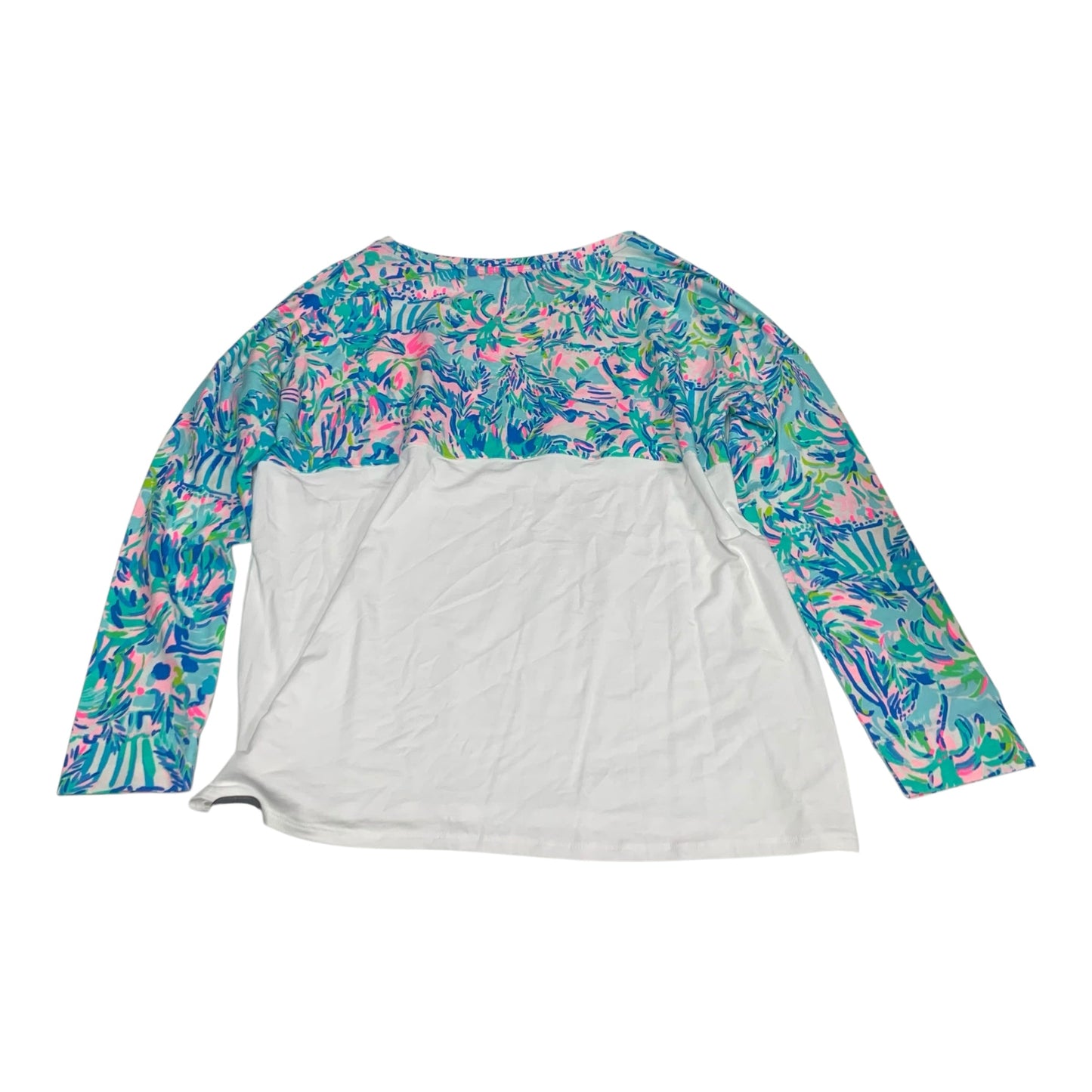 Top Long Sleeve Designer By Lilly Pulitzer In Blue, Size: L