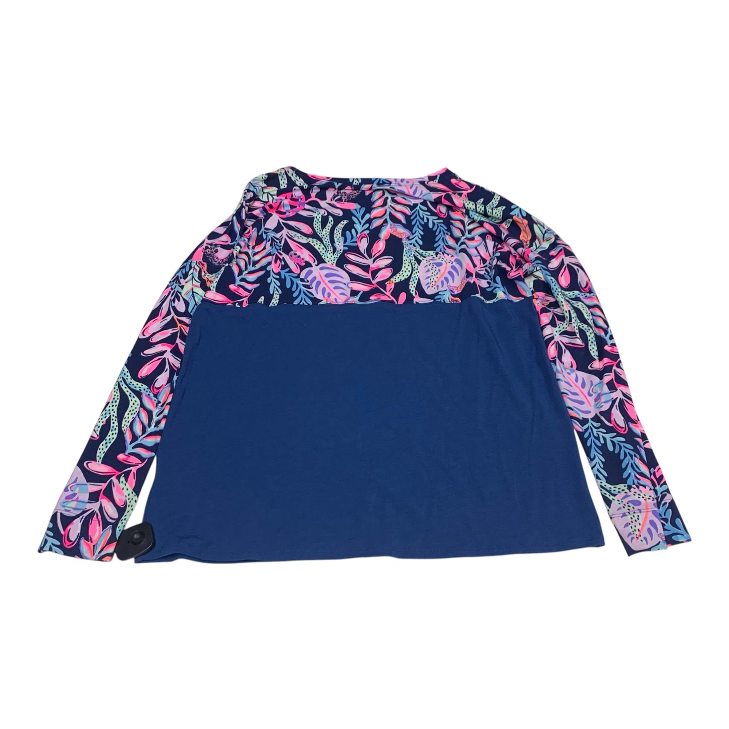 Top Long Sleeve Designer By Lilly Pulitzer In Navy, Size: M