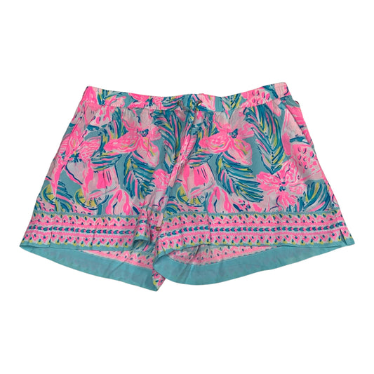 Shorts Designer By Lilly Pulitzer In Blue & Pink, Size: L