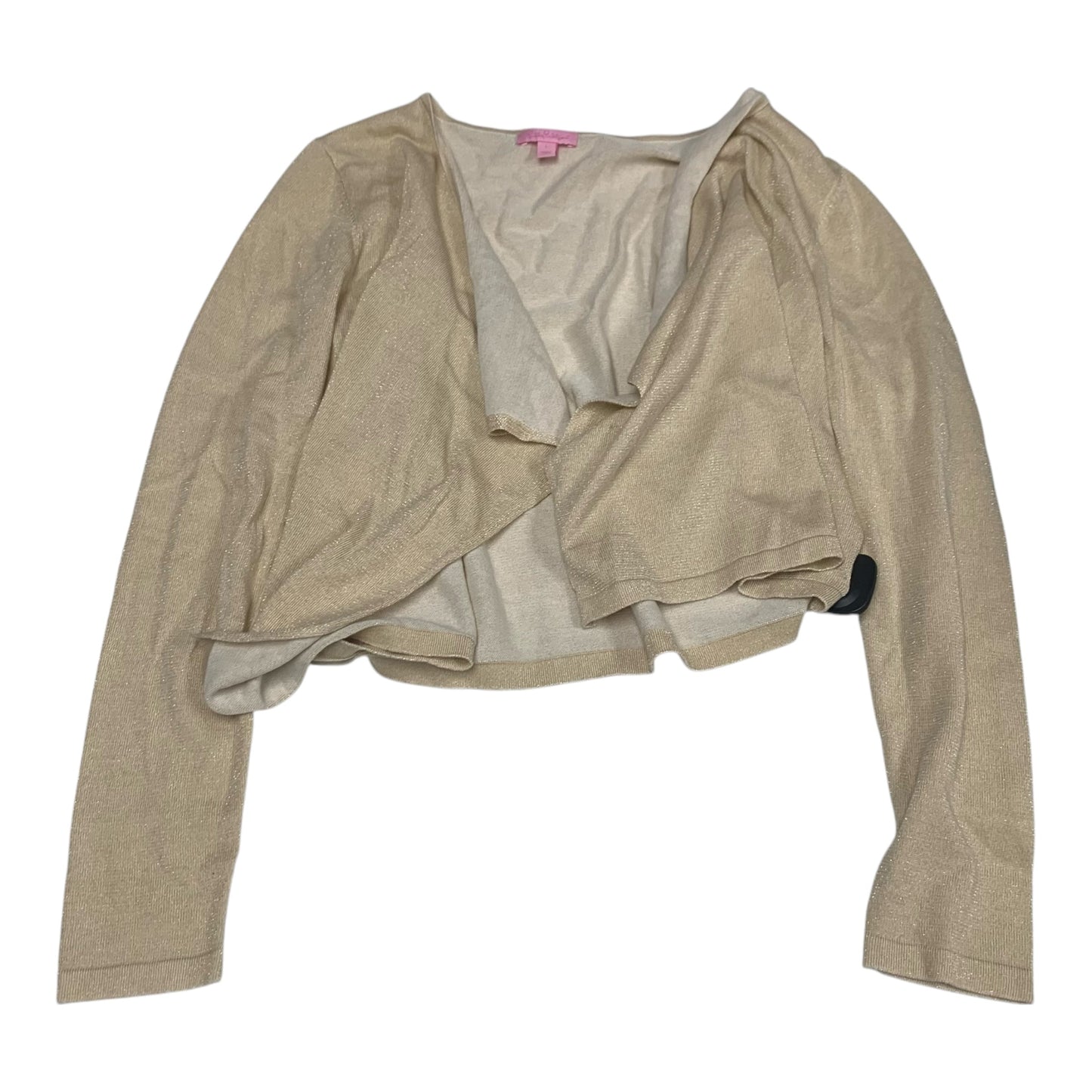 Cardigan Designer By Lilly Pulitzer In Gold, Size: L