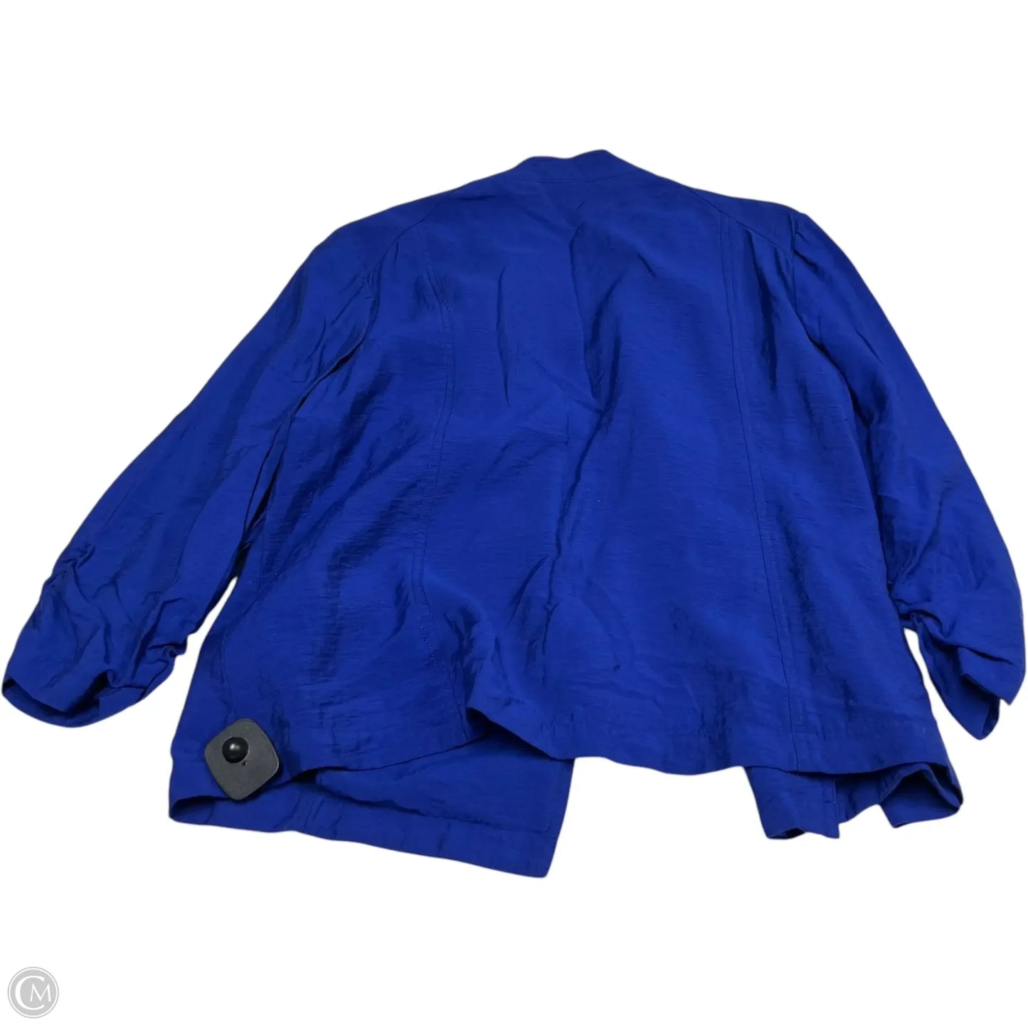 Jacket Shirt By Chicos In Blue, Size: Xl