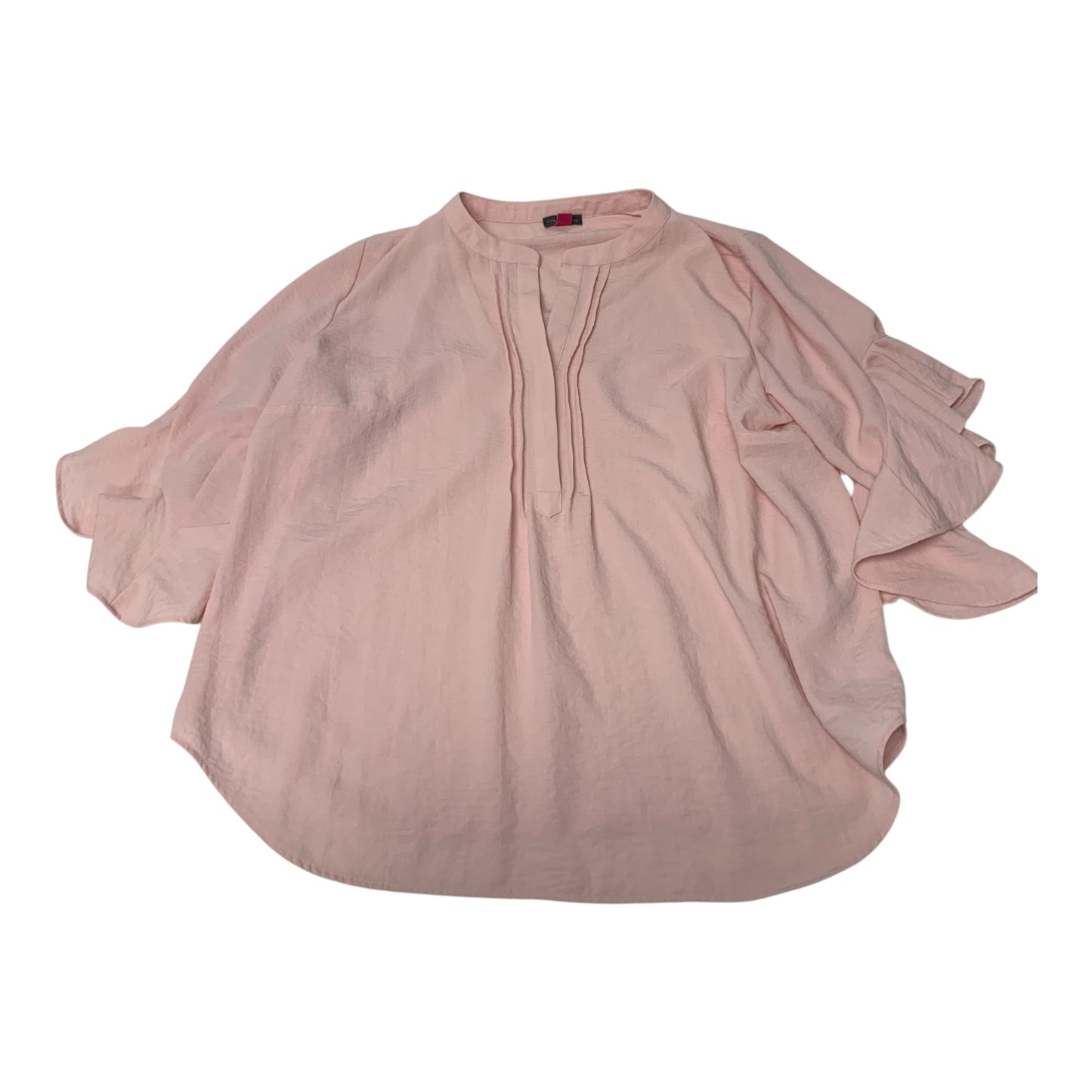 Top 3/4 Sleeve By Vince Camuto In Pink, Size: 1x