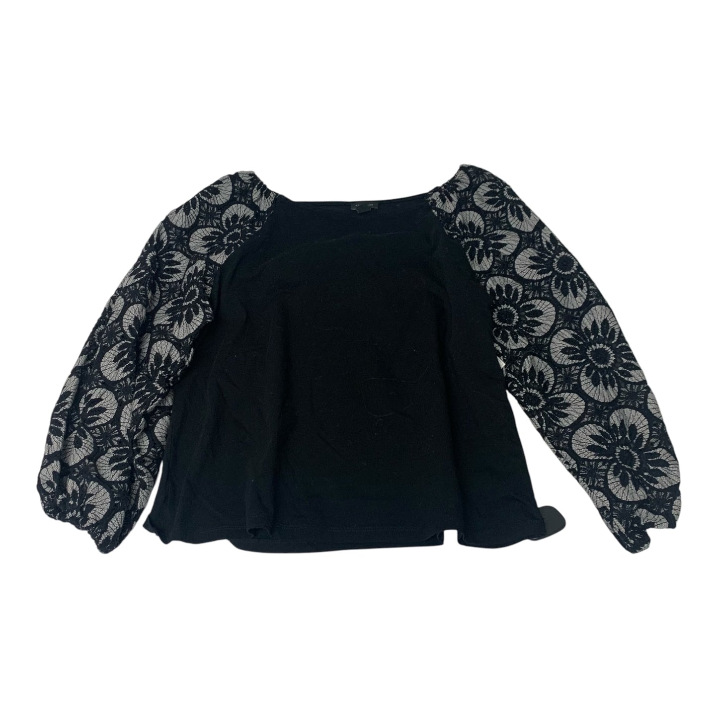 Top Long Sleeve By Ann Taylor In Black, Size: M