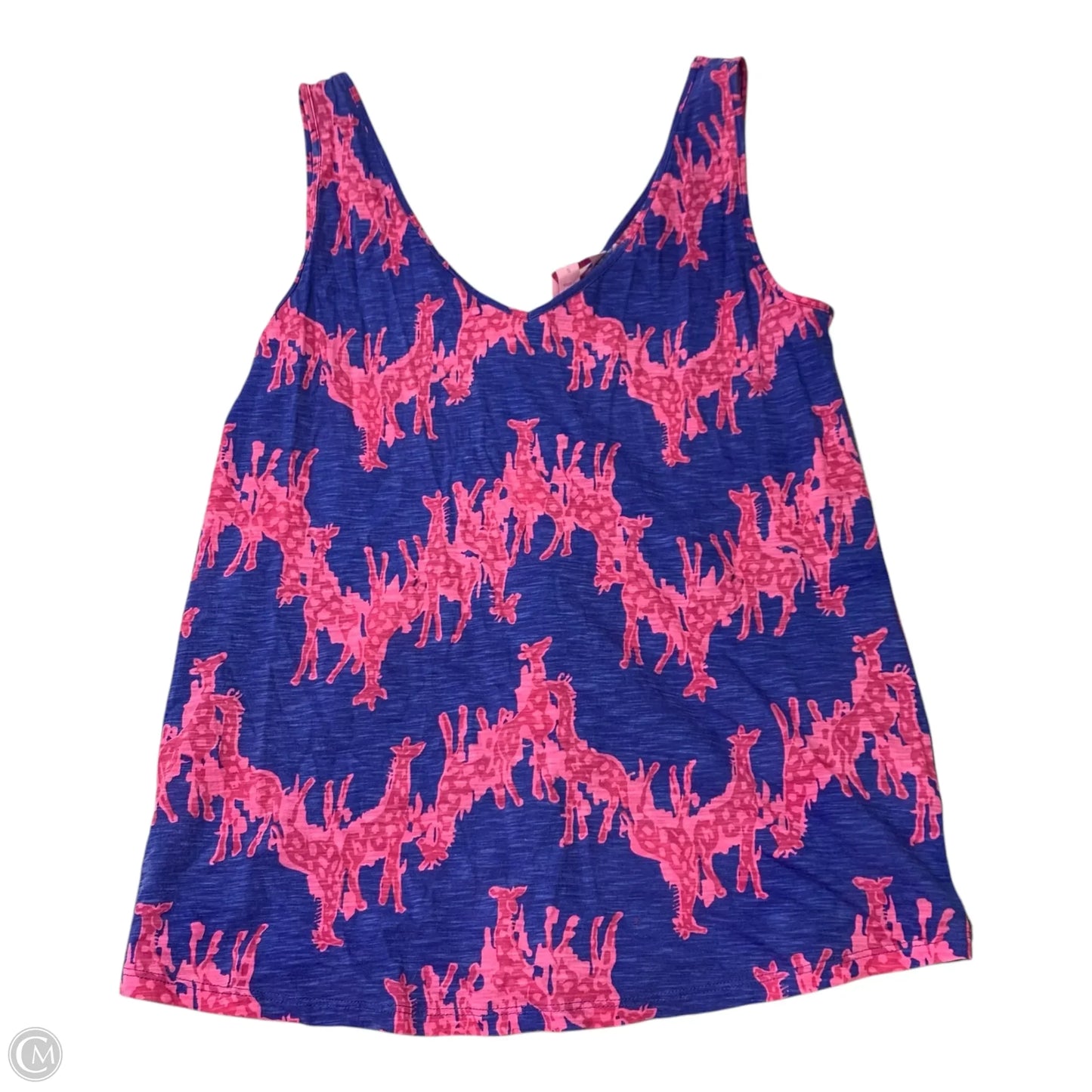 Top Sleeveless Designer By Lilly Pulitzer In Blue & Pink, Size: S