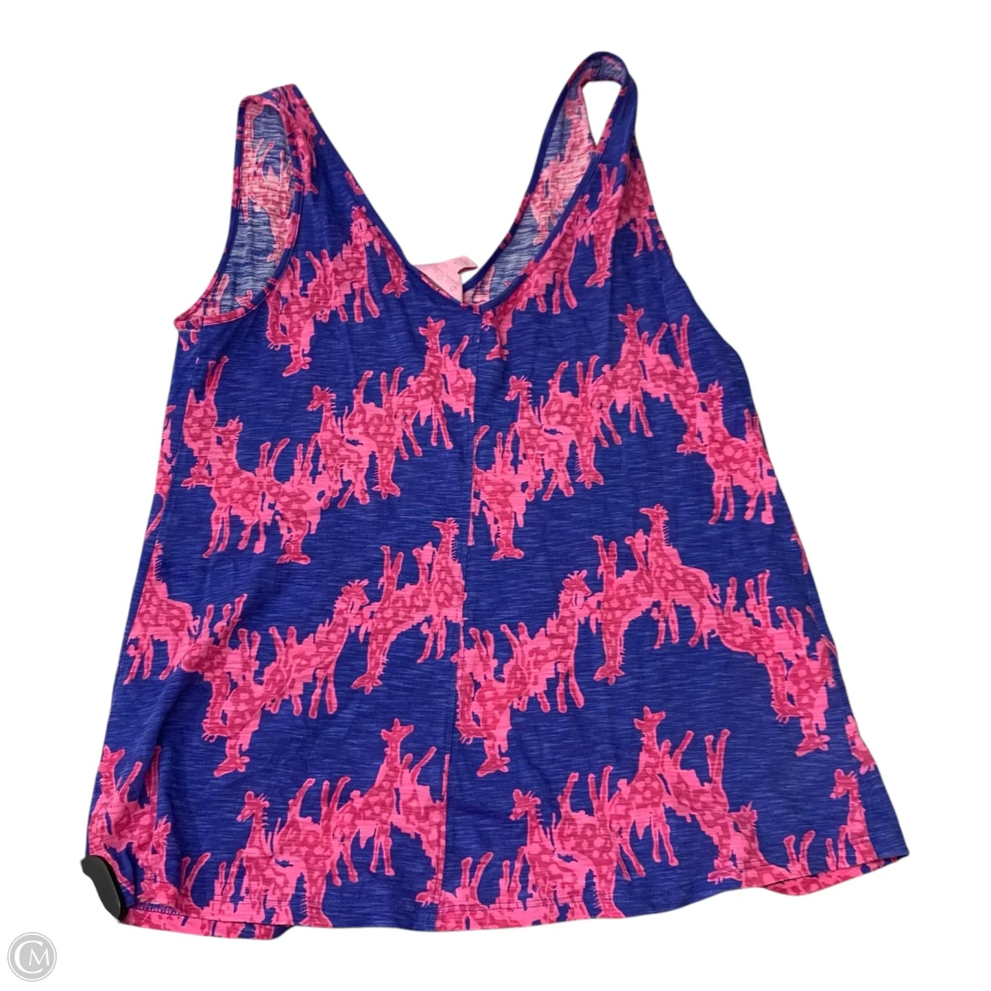 Top Sleeveless Designer By Lilly Pulitzer In Blue & Pink, Size: S