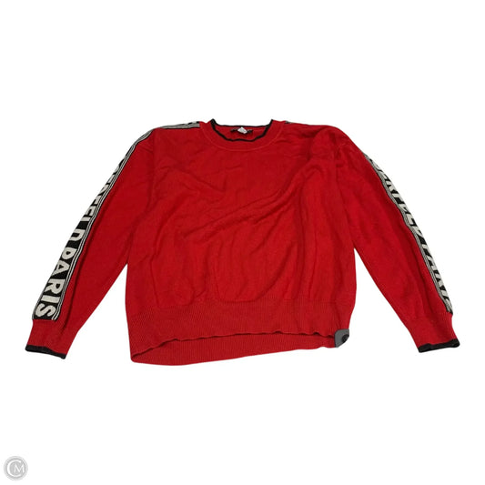 Sweater Designer By Karl Lagerfeld In Red, Size: M