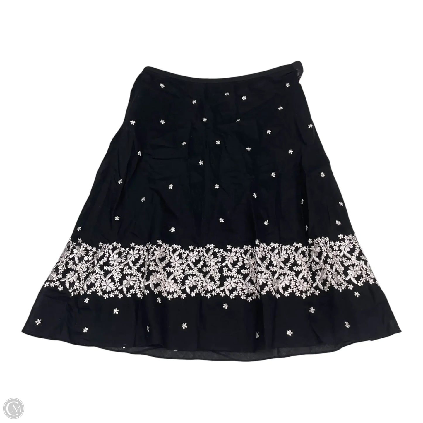 Skirt Midi By Ann Taylor In Black, Size: Xsp