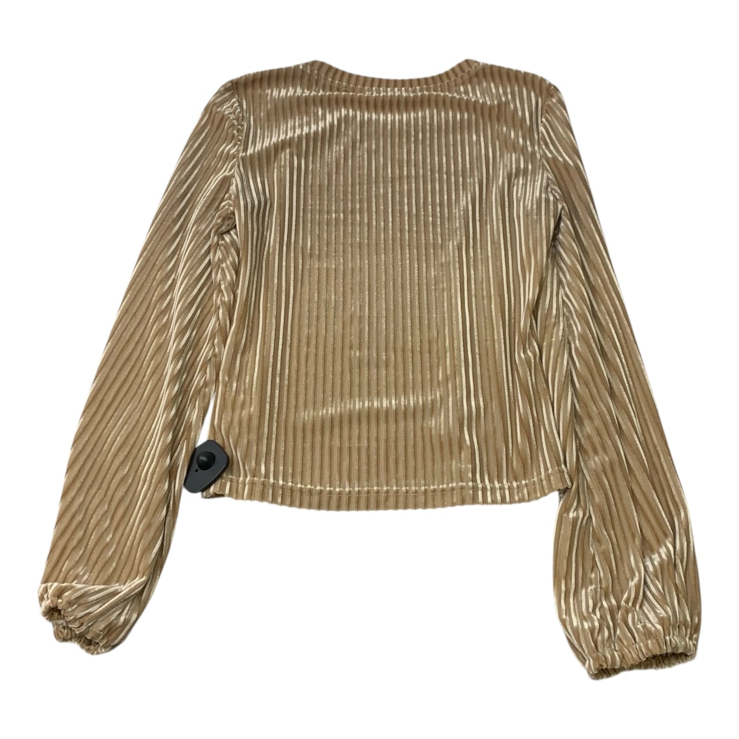 Top Long Sleeve By Shein In Beige, Size: Xs