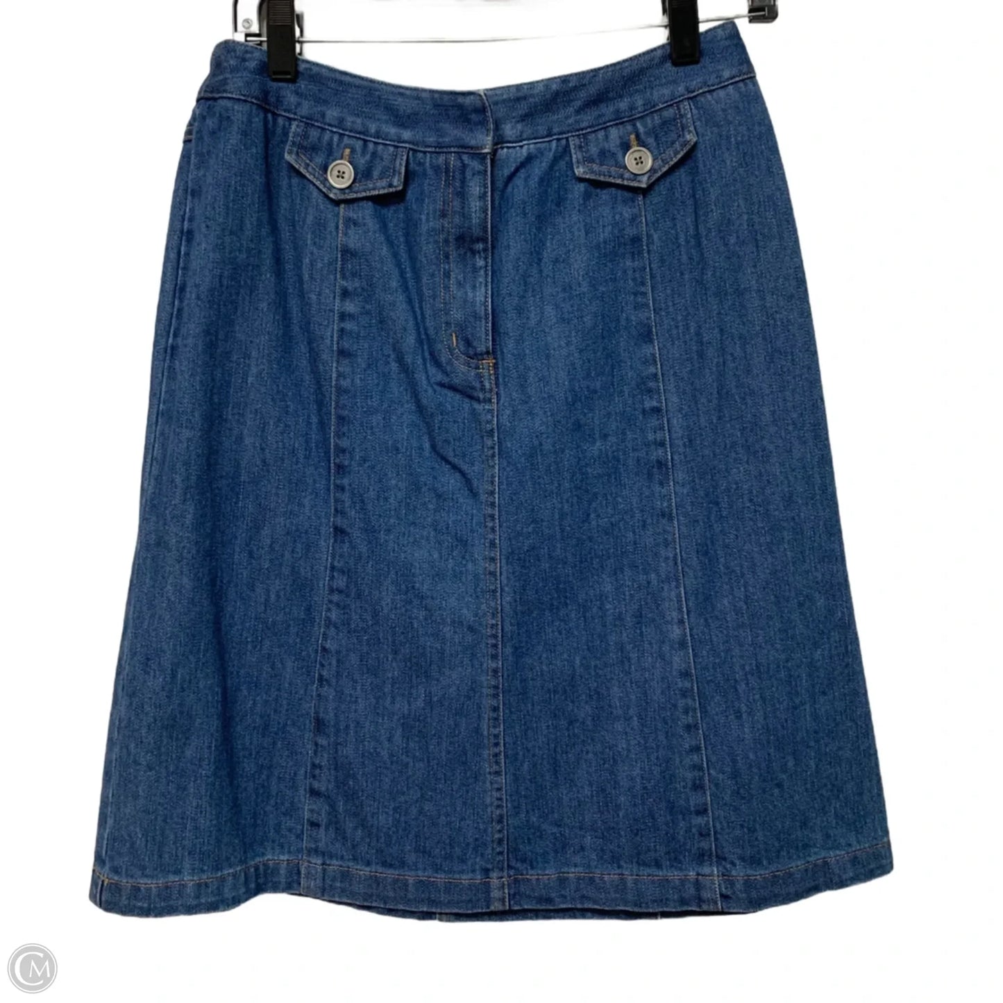 Skirt Mini & Short By Talbots In Blue Denim, Size: 10p
