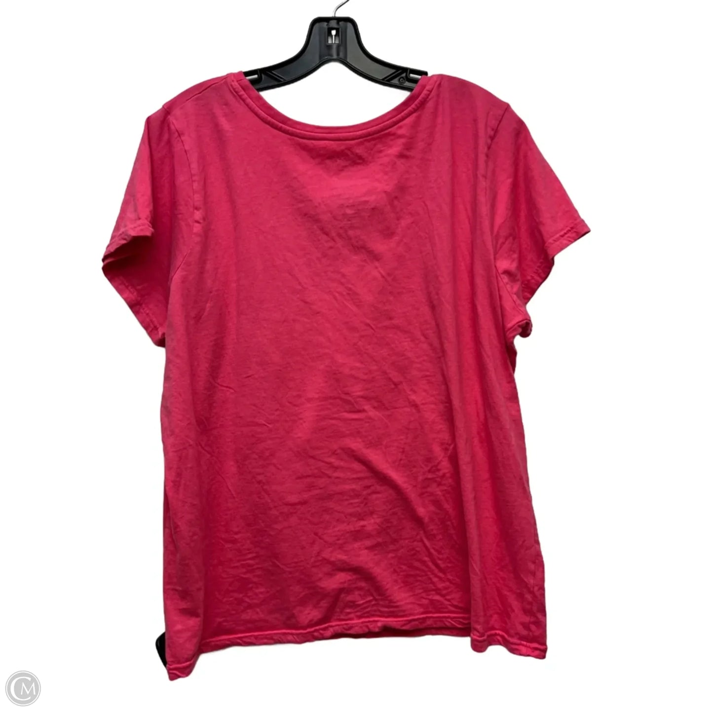 Top Short Sleeve By Fleischer Studios In Black & Pink, Size: 2x