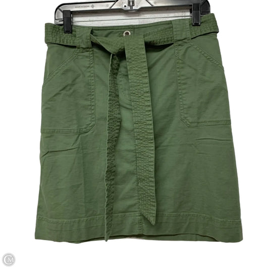 Skirt Mini & Short By Talbots In Green, Size: S