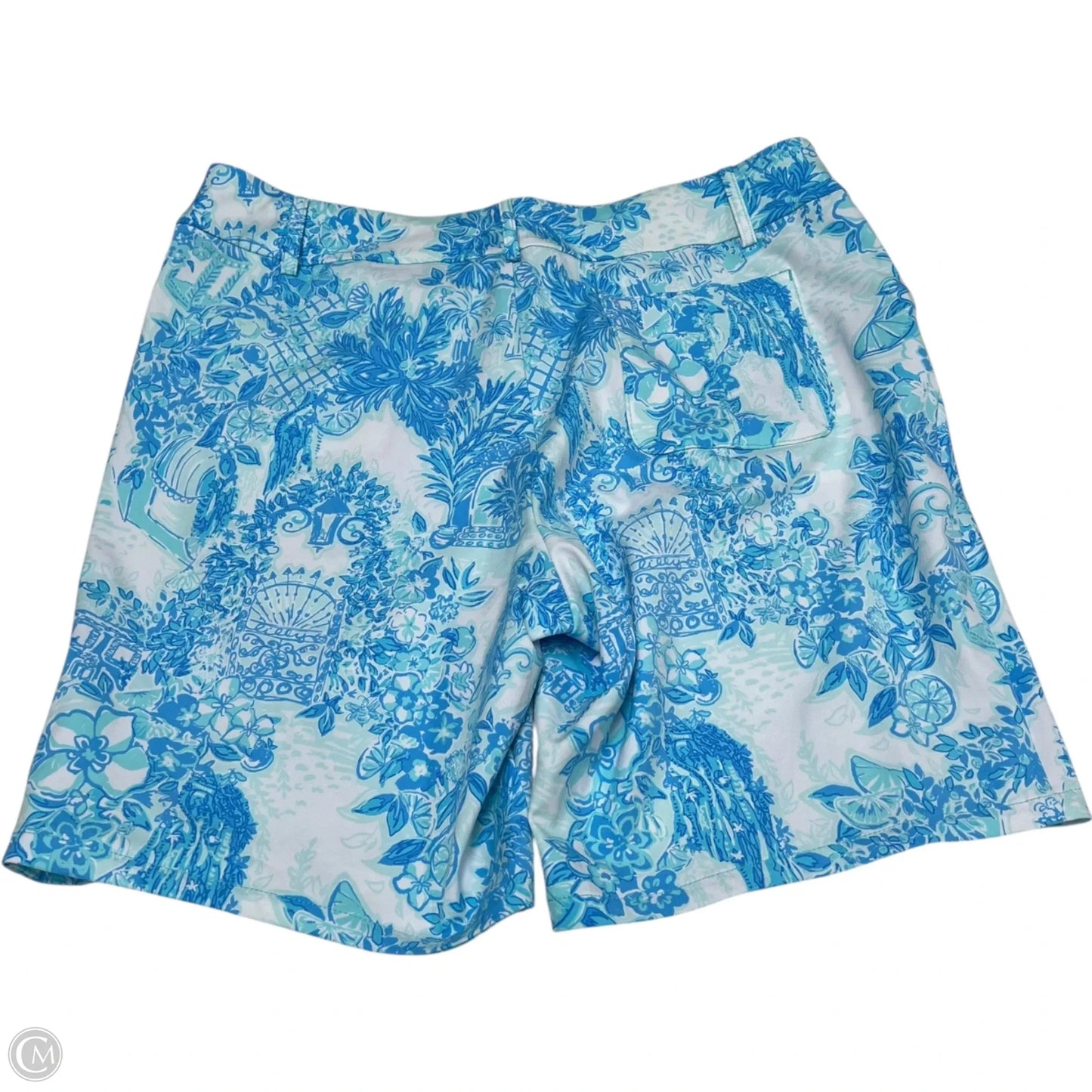 Shorts Designer By Lilly Pulitzer In Blue & White, Size: 16