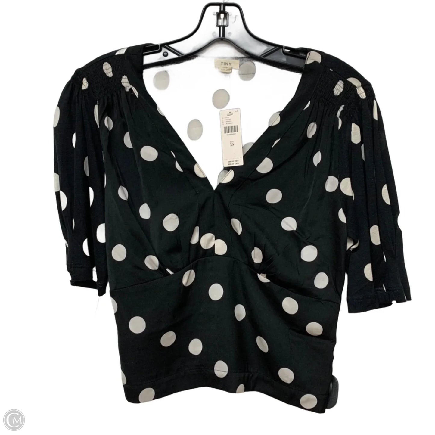 Top Short Sleeve By Tiny In Polkadot Pattern, Size: Xs