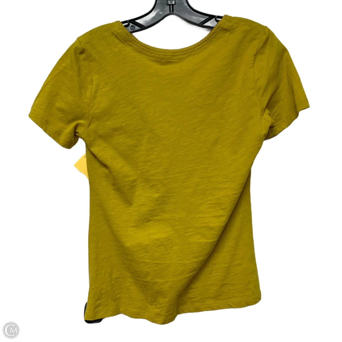 Top Short Sleeve By Anthropologie In Yellow, Size: S