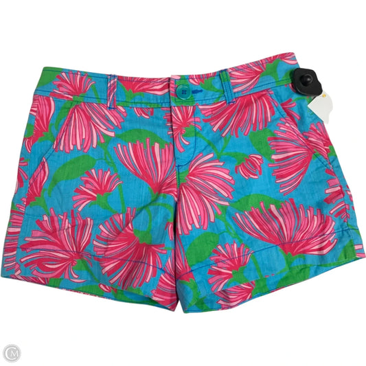 Shorts Designer By Lilly Pulitzer In Blue & Pink, Size: 0