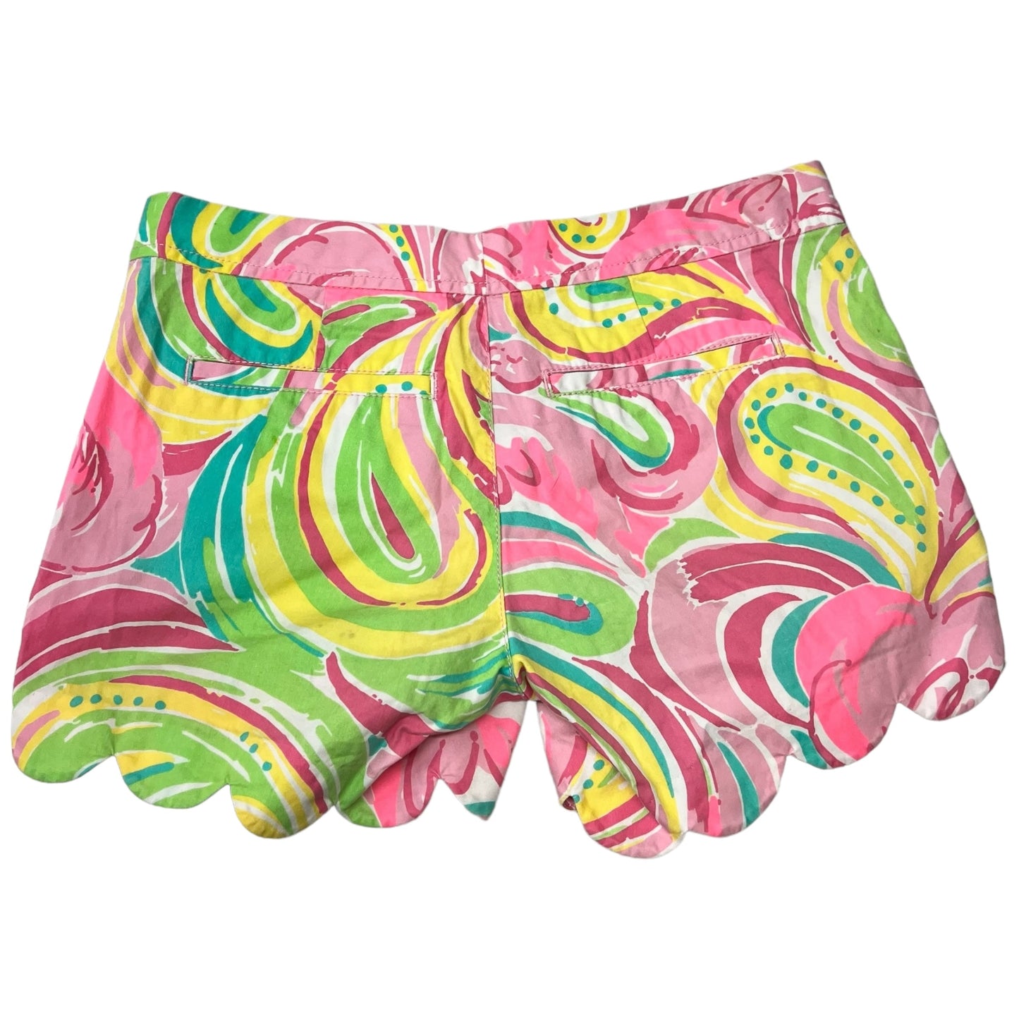 Shorts Designer By Lilly Pulitzer In Pink & Yellow, Size: Xs