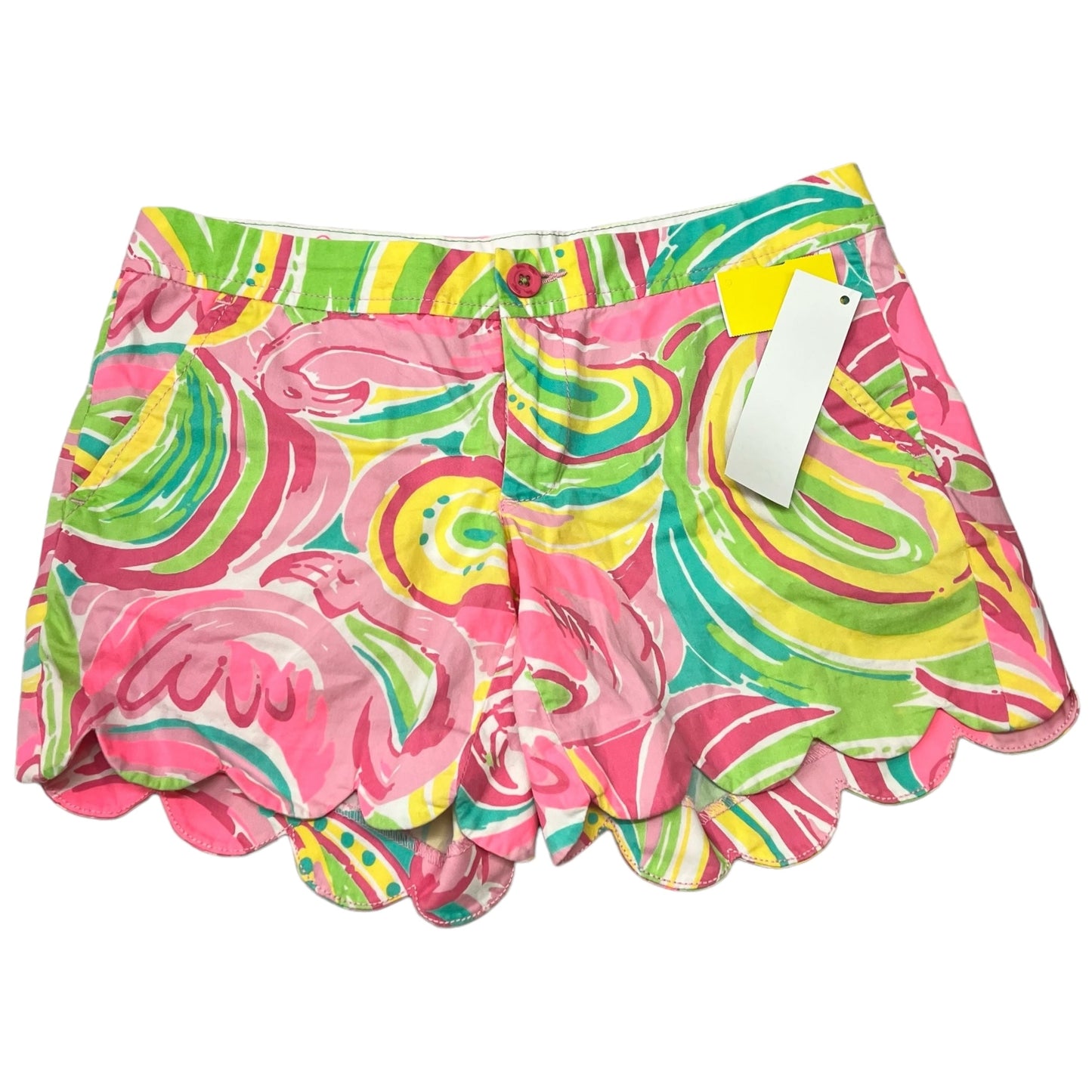 Shorts Designer By Lilly Pulitzer In Pink & Yellow, Size: Xs