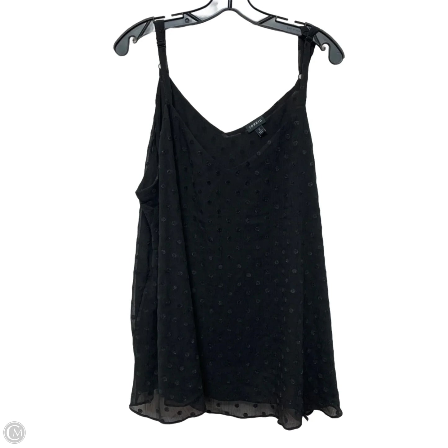 Blouse Sleeveless By Torrid In Black, Size: 3x