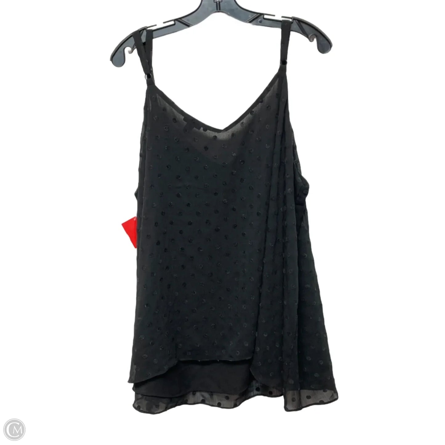 Blouse Sleeveless By Torrid In Black, Size: 3x