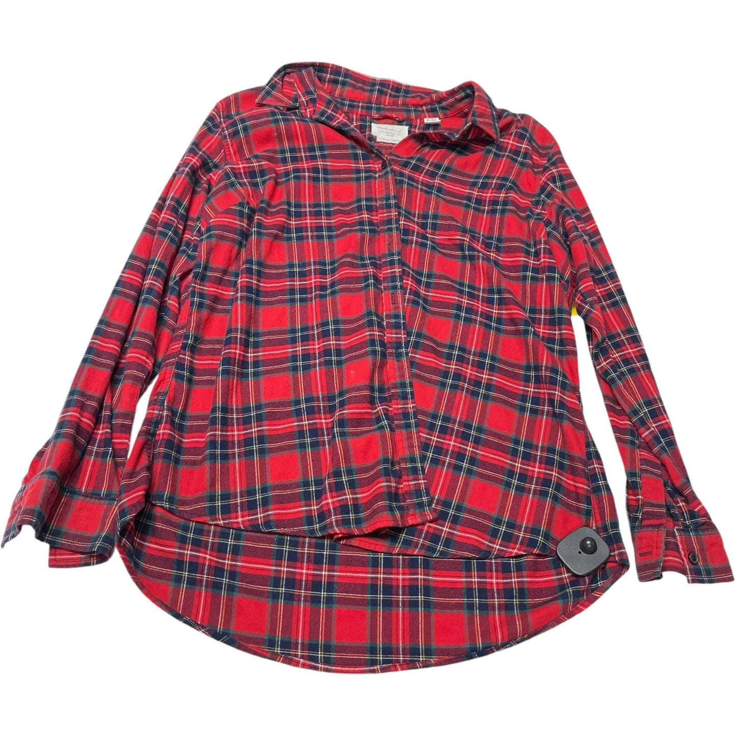 Top Long Sleeve By Weatherproof In Red, Size: Xl