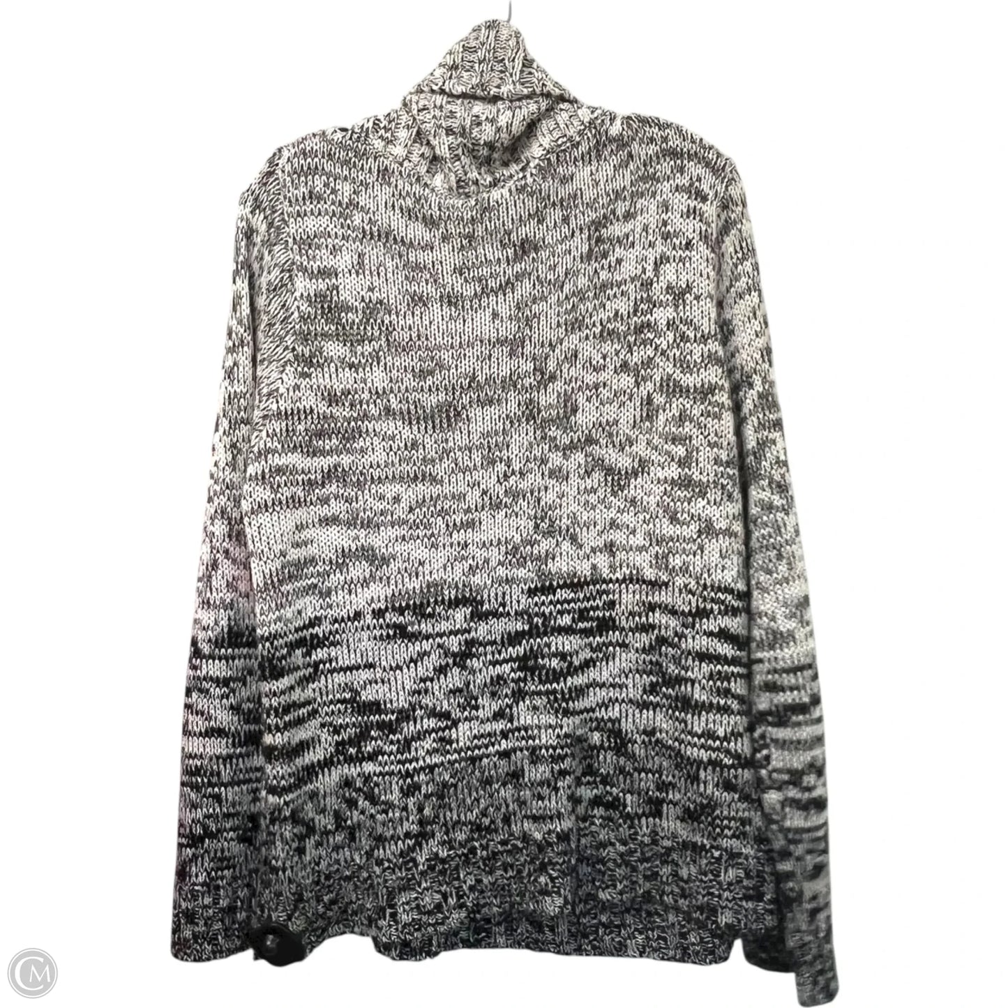 Sweater By Christina Gerard In Black & White, Size: 2x