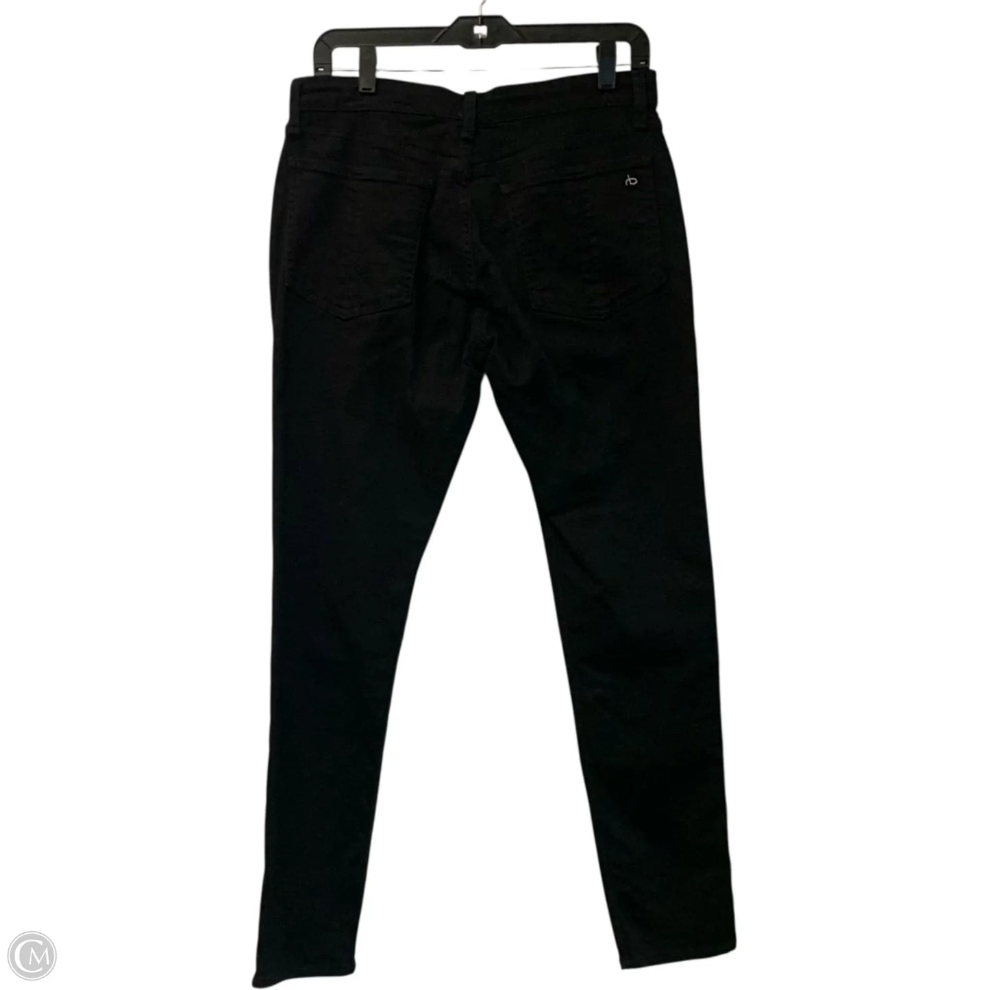 Jeans Wide Leg By Rag And Bone In Black Denim, Size: 10