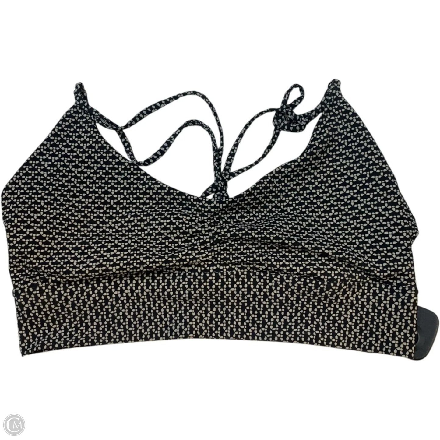 Athletic Bra By Lululemon In Black & White, Size: S