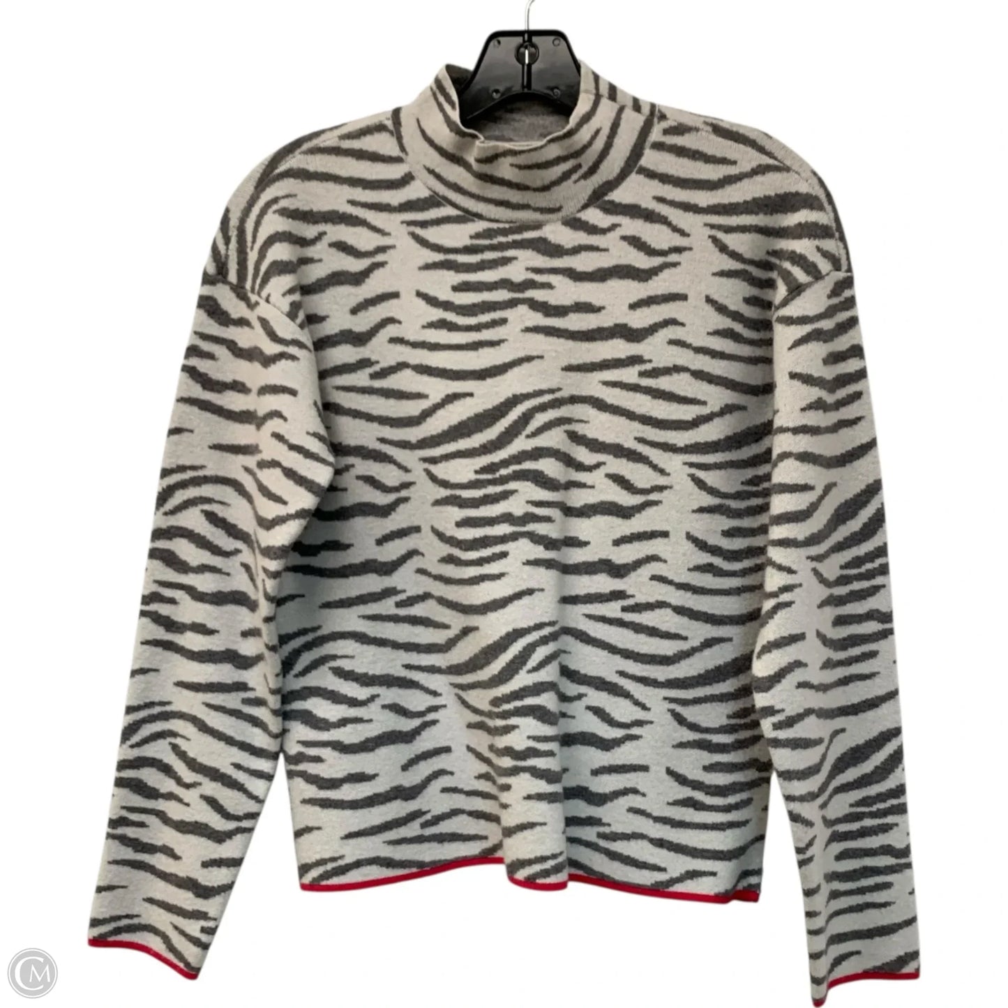 Sweater By Anthropologie In Zebra Print, Size: Xs
