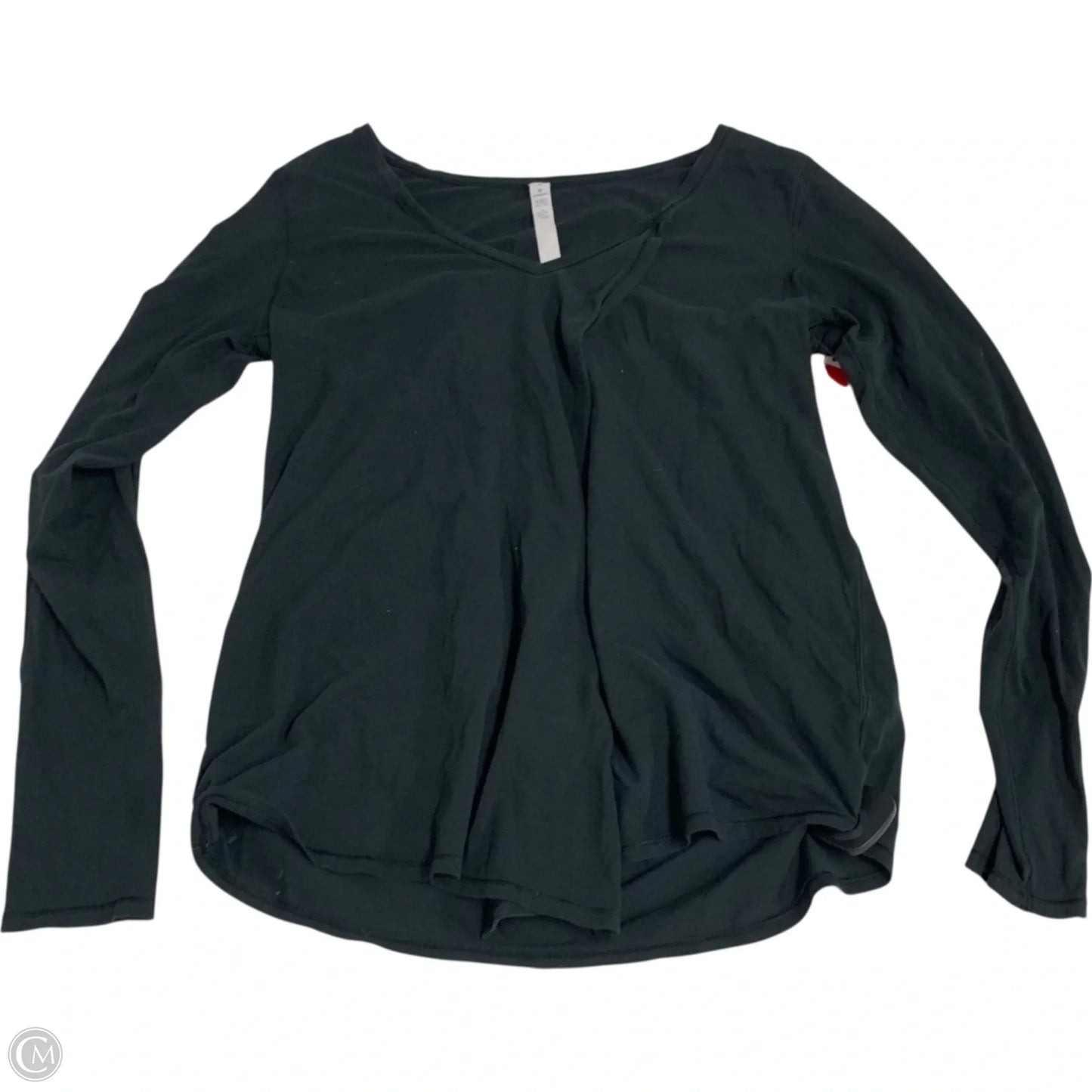 Athletic Top Long Sleeve Crewneck By Lululemon In Black, Size: 10