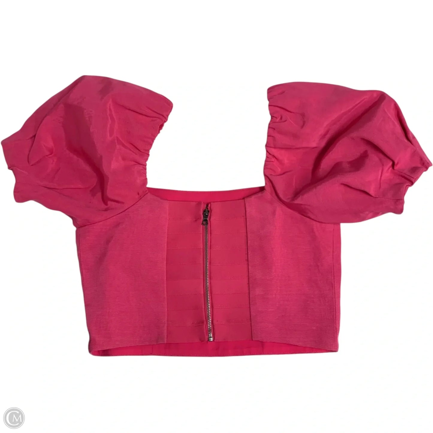 Top Short Sleeve Designer By Alice + Olivia In Pink, Size: Xs